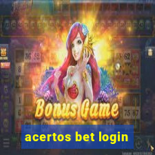 acertos bet login